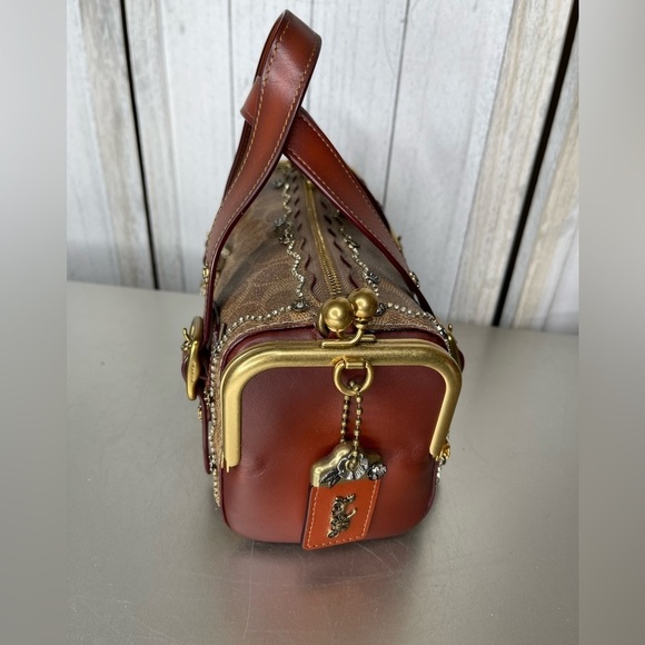 COACH LIMITED EDITION X KEITH HARING MAILBOX 24 BAG 1941 Handbag Tea Rose - Picture 6 of 16